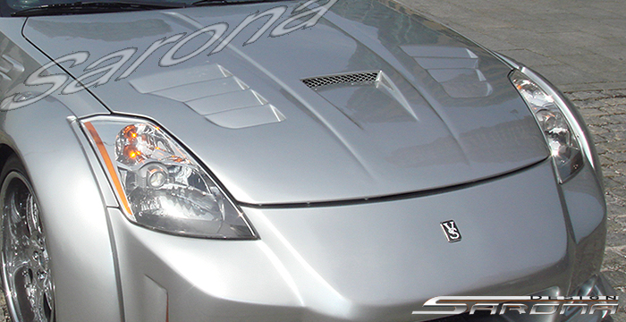 Custom Nissan 350Z Hood  Coupe (2003 - 2008) - $799.00 (Manufacturer Sarona, Part #NS-007-HD)